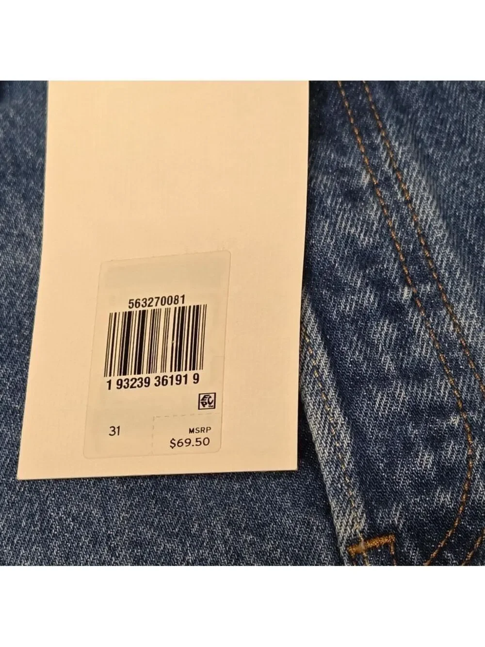 Levi's 501 Original Style Premium Denim High Rise Shorts Cut Off Women's Size 31 - Picture 6 of 16